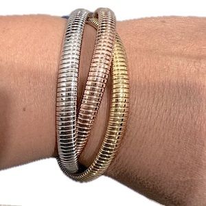 Janis Savitt triple cobra bracelet